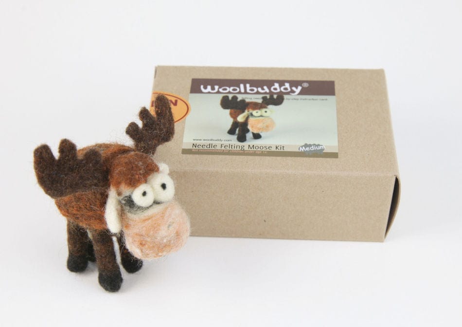 Woolbuddy Felting Kits Moose Woolbuddy Needle Felting Kits