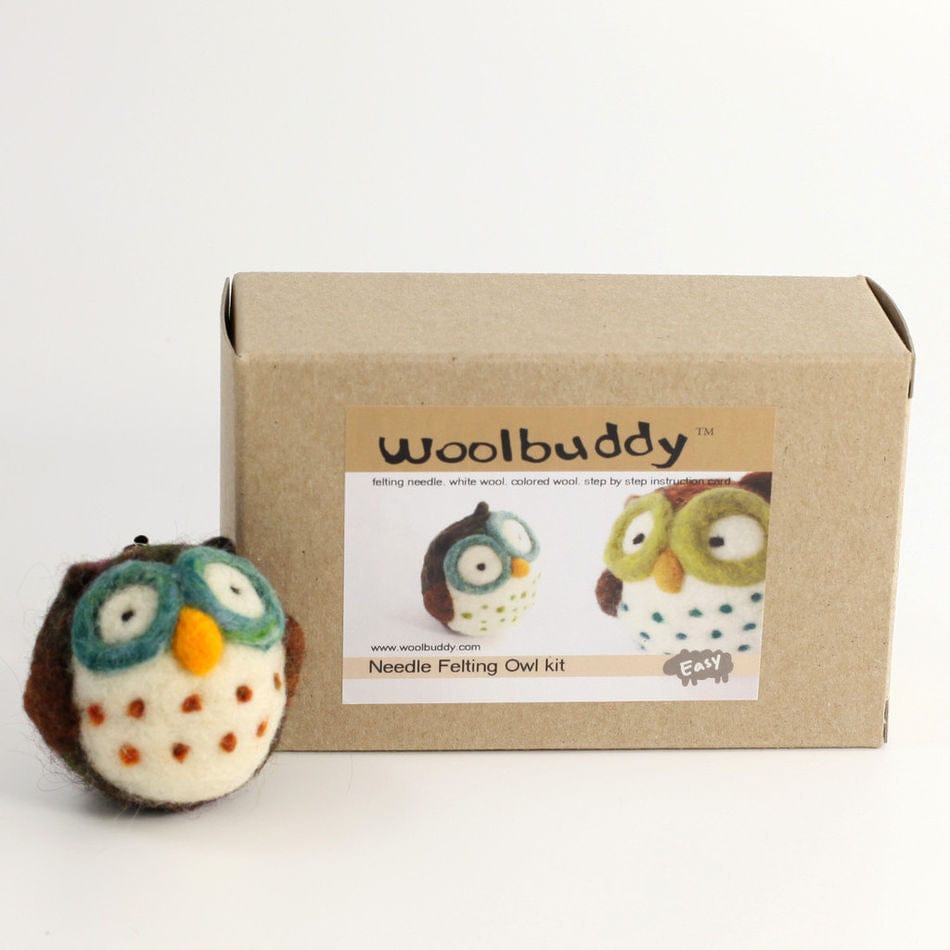 Woolbuddy Felting Kits Owl Woolbuddy Needle Felting Kits