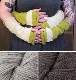 Whole Wide World  Fingerless Mitts Kit Spice