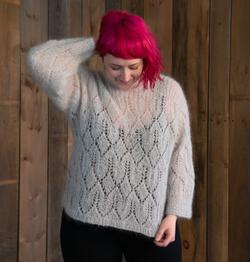 Atmosphere Lace Mohair Pullover Sweater Pattern