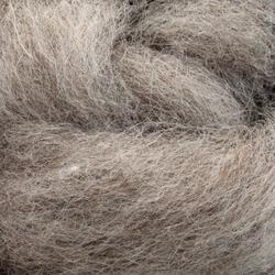 Romney Wool Fiber Blend   Dark GreyFawn