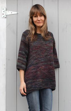 Top Down Trapeze Pullover by Pure and Simple