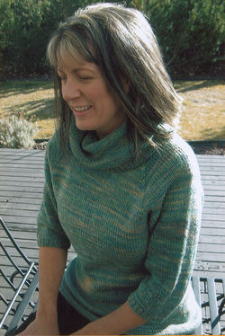 Neck Down Cowl Collar Pullover by Knitting Pure and Simple