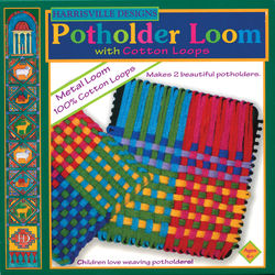 Harrisville Potholder Loom Kit - Cotton Loops (makes 2)