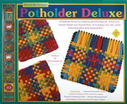 Deluxe Harrisville Potholder Loom Kit - Cotton Loops (makes 6)