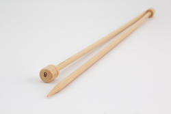 Bamboo 12" Single-point Knitting Needles, Size 8