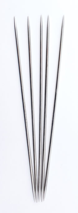 Nova Platina Double Point Knitting Needles 6quot Size 1  by Knitteraposs Pride