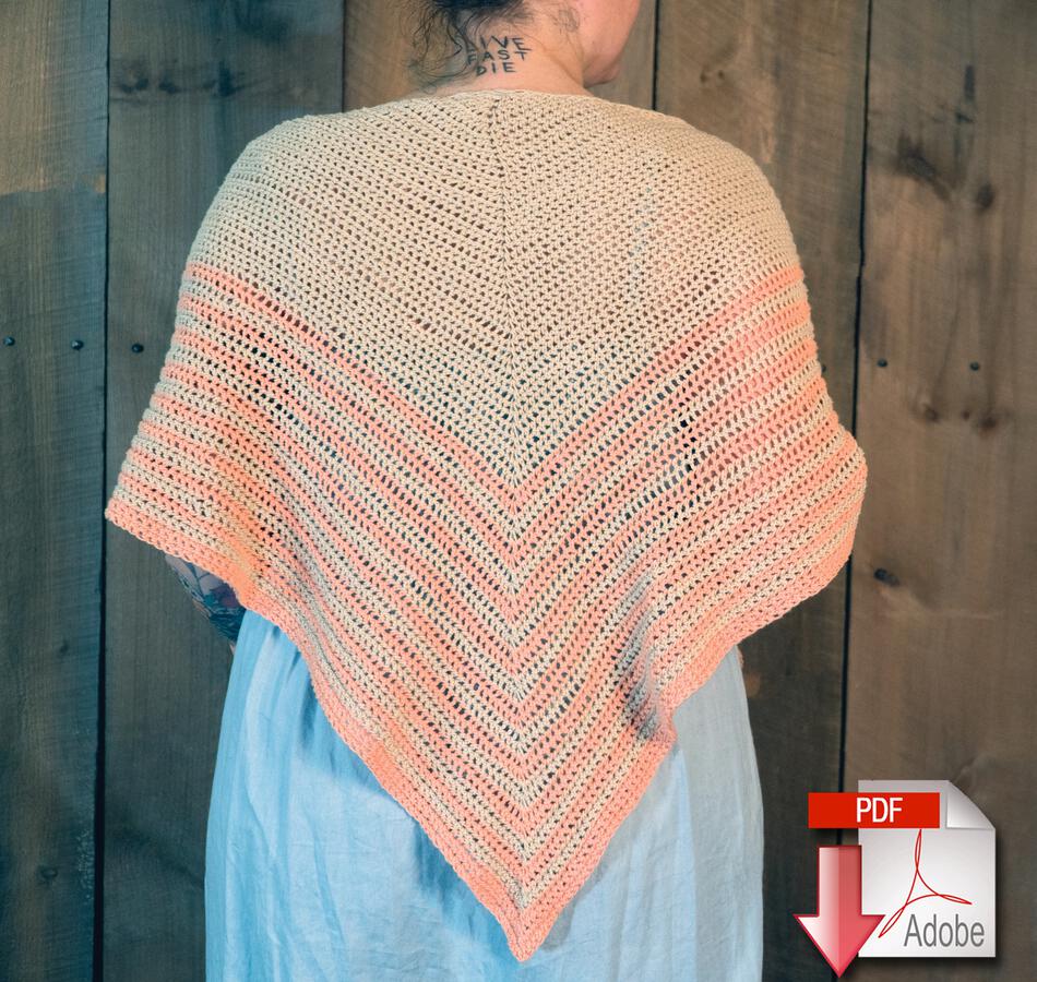 Crochet Patterns Waiting Room  Crocheted Shawl Pattern Download