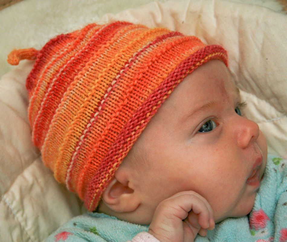 Knitting Patterns Babyaposs First Hat  Fingering Weight
