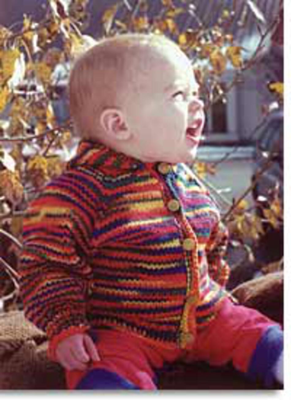 Knitting Patterns Baby Neck Down Cardigan by Knitting Pure and Simple