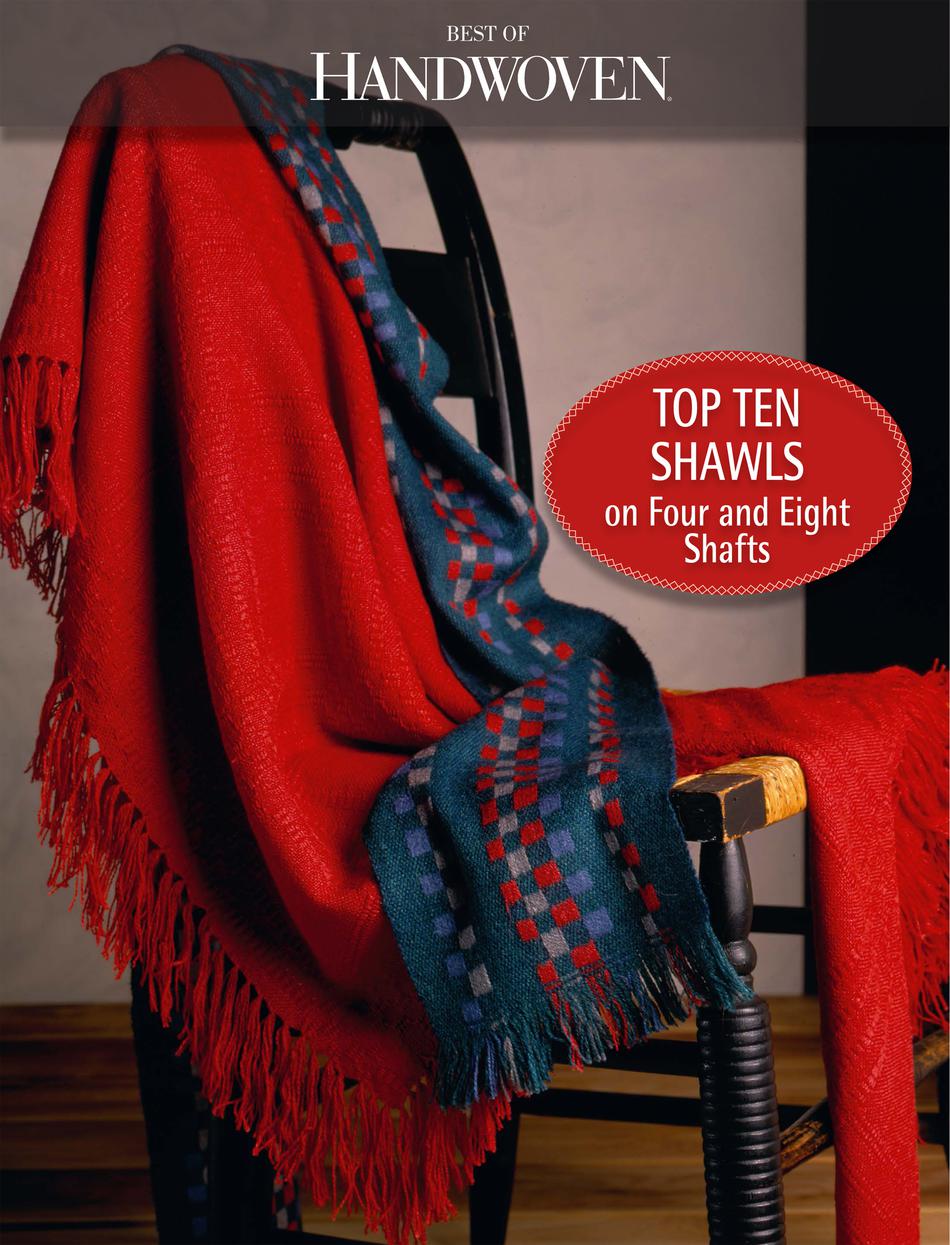 Weaving Books Top Ten Shawls on Four and Eight Shafts  Best of Handwoven Yarn Series  eBook Printed Copy