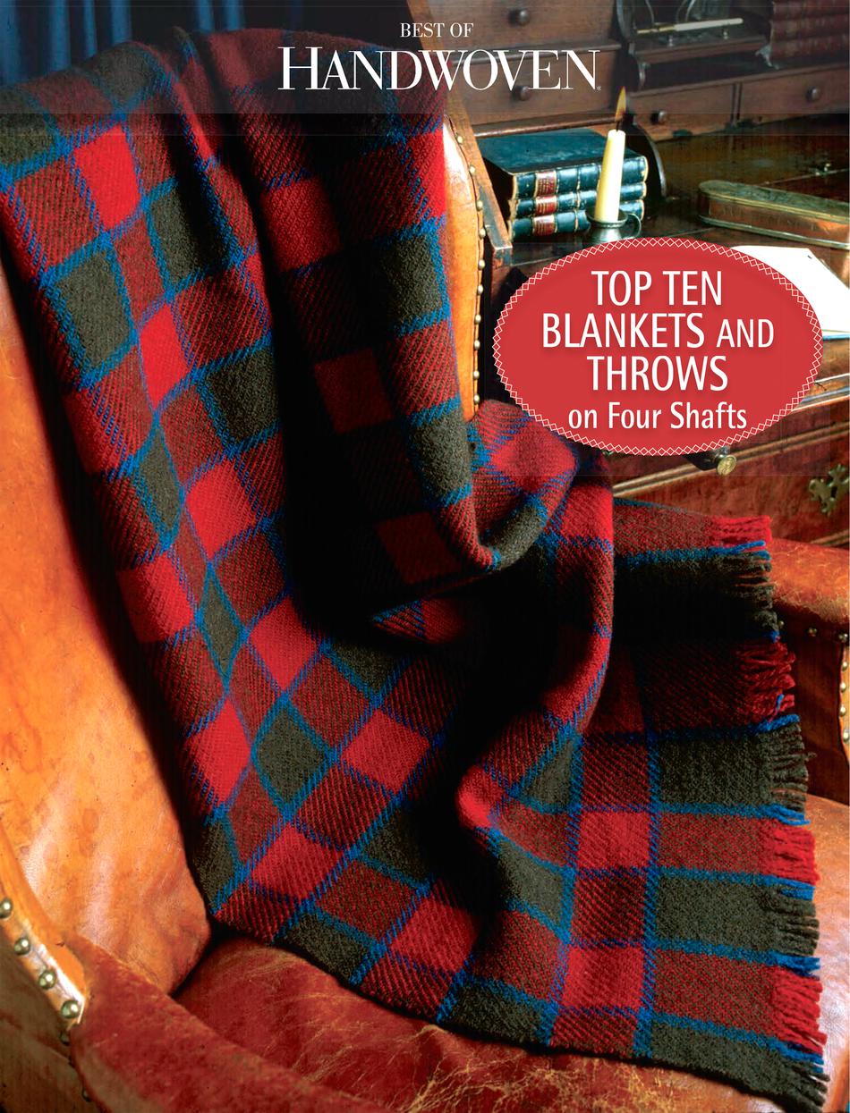 Weaving Books Top Ten Blankets and Throws on Four Shafts  eBook Printed Copy