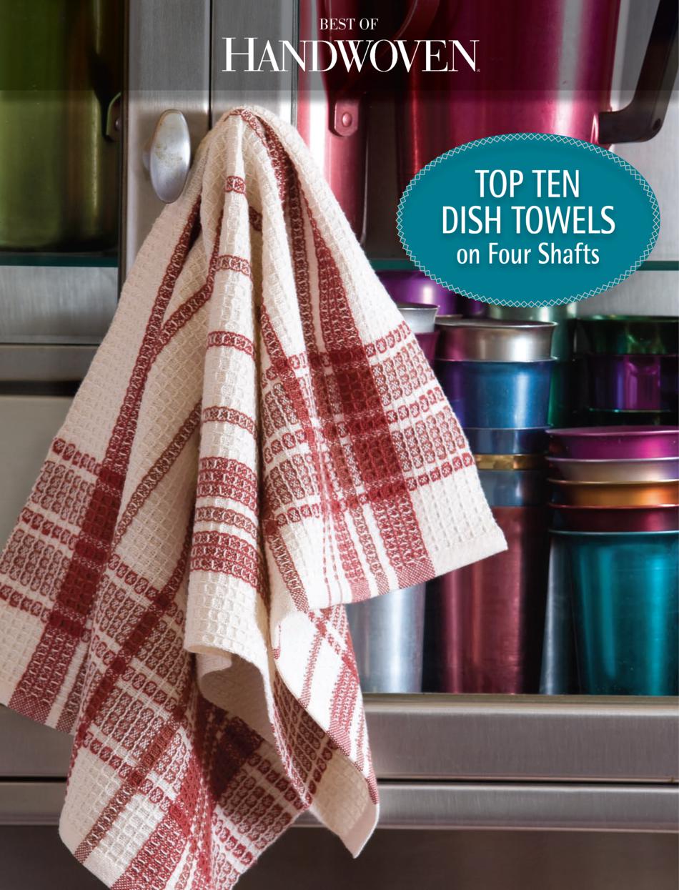 Weaving Books Best of Handwoven Top Ten Dish Towels on Four Shafts  ebook Reprint