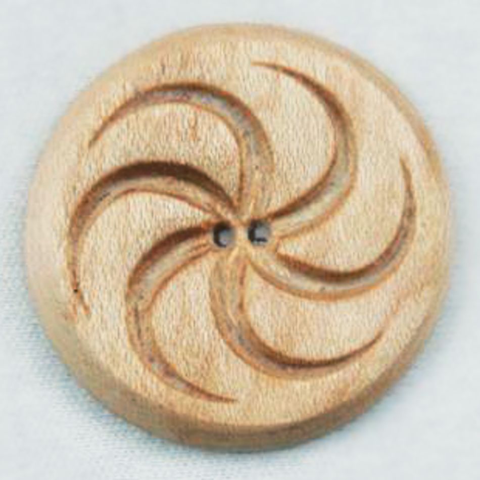 MultiCraft Equipment Wood Button Maple by Alosada Spiral 1 12quot